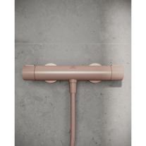 Baterie de duș termostatată Ideal Standard, Ceratherm Alu+, rose mat